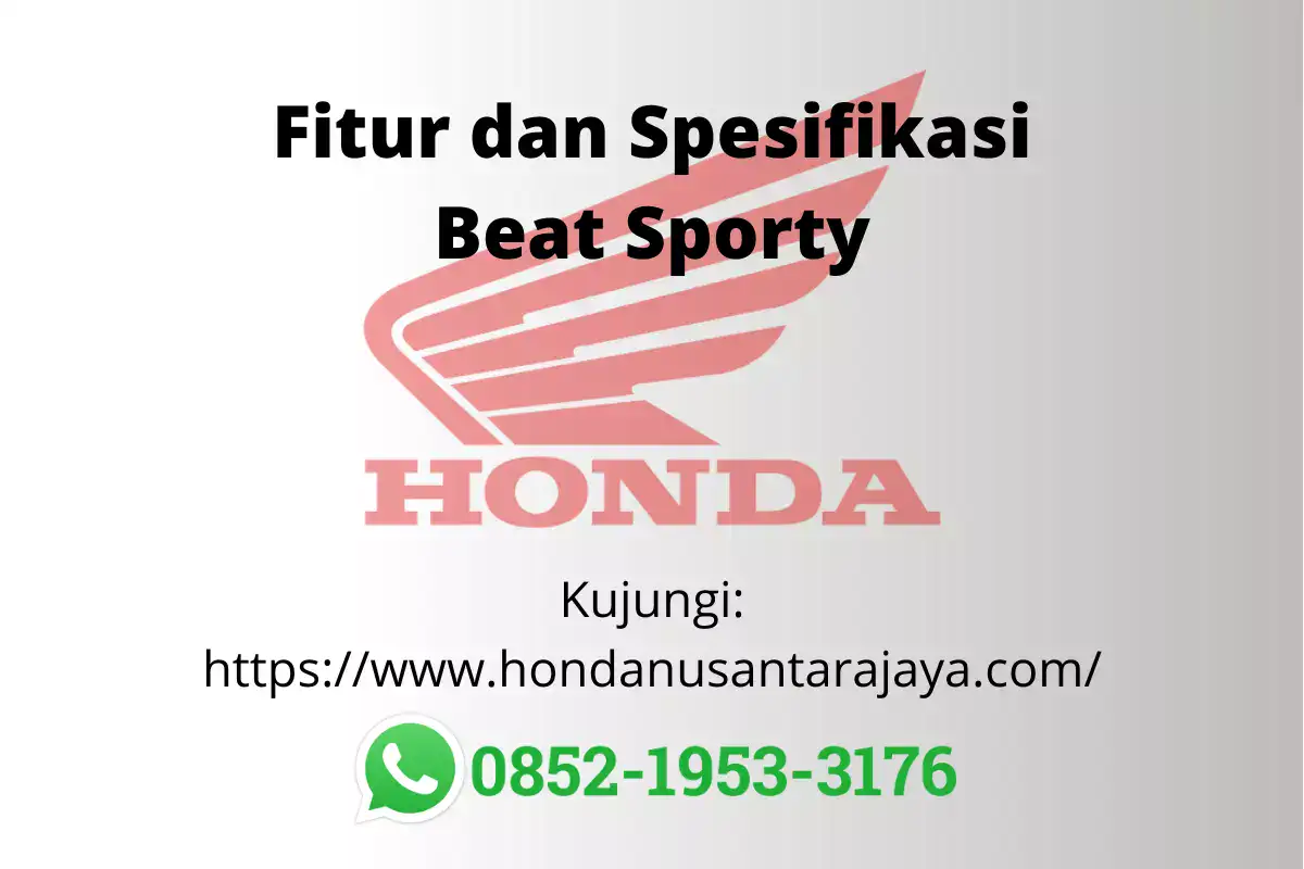 Fitur spesifikasi beat sporty