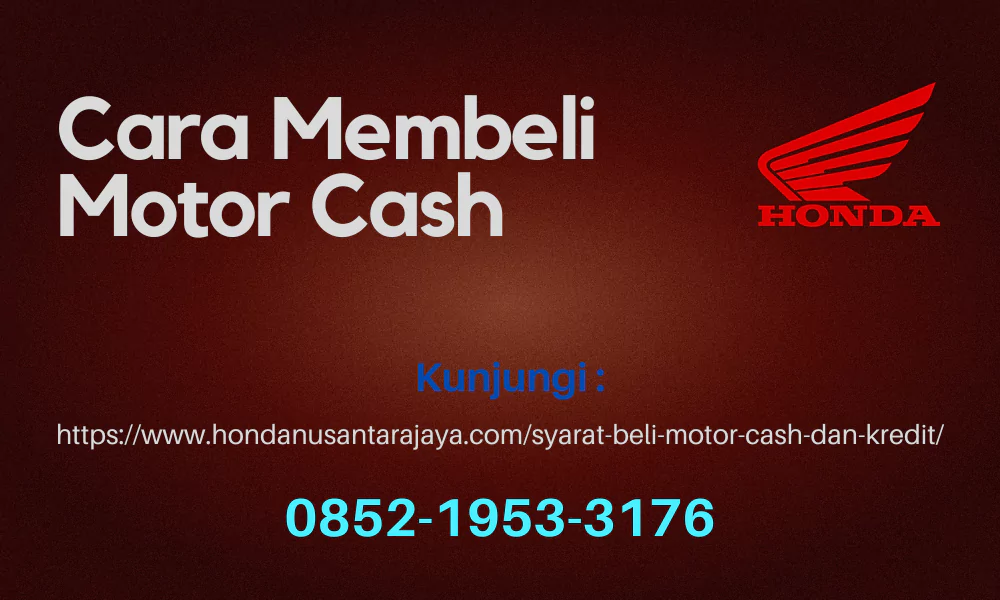 cara membeli motor cash