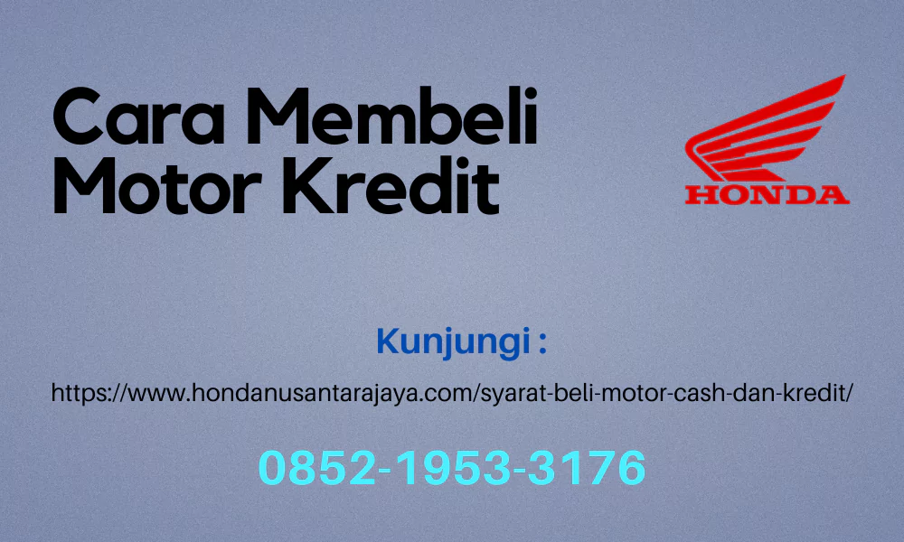cara membeli motor kredit