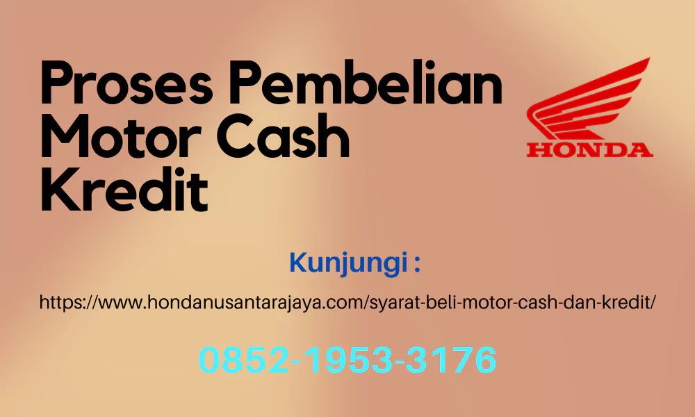 proses pembelian motor cash kredit