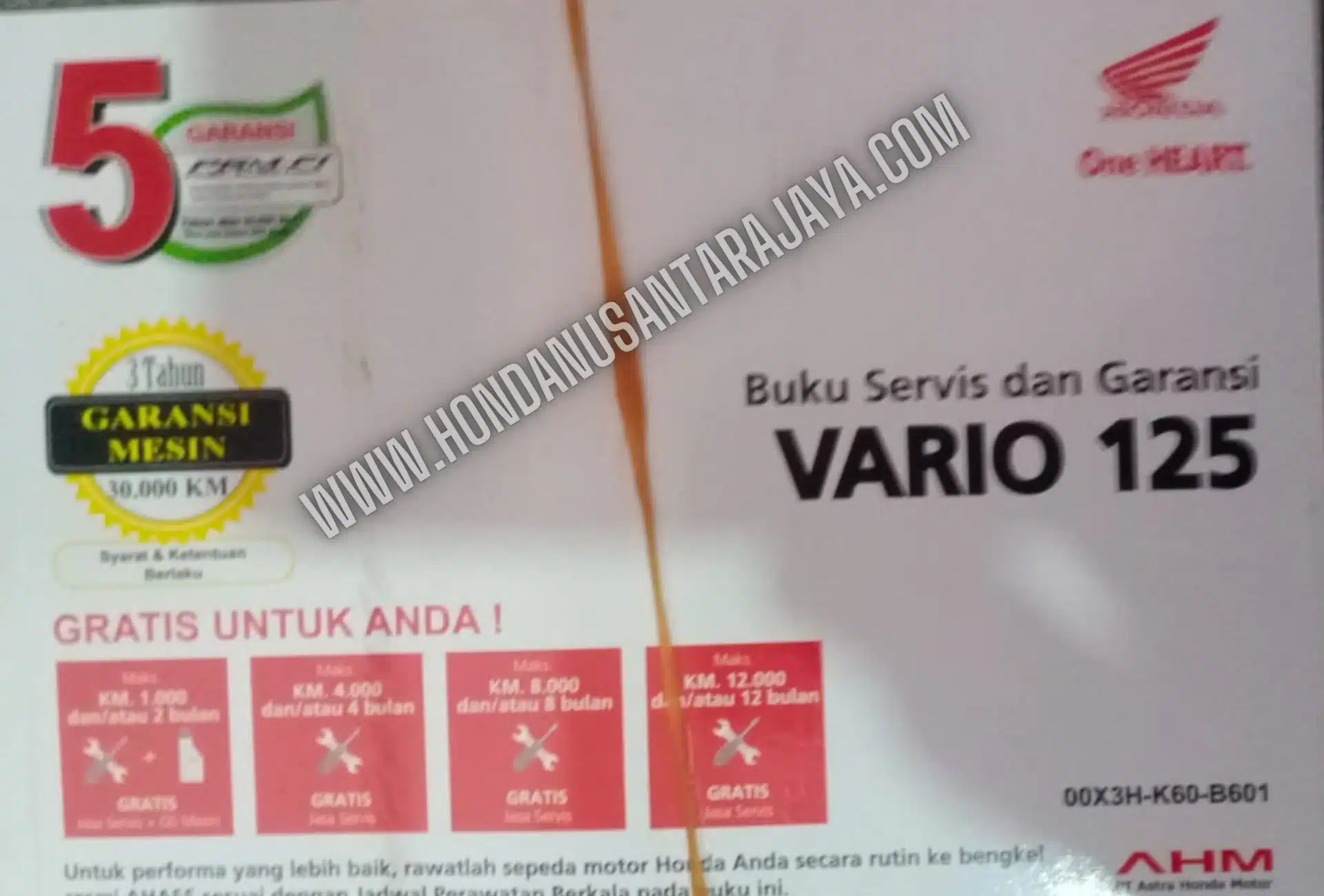Buku Servis VARIO 125